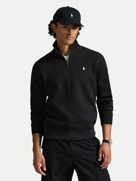 Polo Ralph Lauren Bluza 710P06234001 Czarny Regular Fit. Czarne bluzy bez kaptura męskie Polo Ralph Lauren, m, z bawełny. Za 859.99 zł.