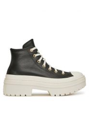 Converse Trampki Chuck Taylor All Star Lugged Heel Platform Gold A11500C Czarny. Czarne trampki i tenisówki damskie Converse, bez wzorów, ze skóry. Za 299.99 zł.