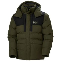 Kurtka puchowa Helly Hansen. Zielone kurtki męskie Helly Hansen, m, bez wzorów, z puchu, casualowe, bez kaptura. W wyprzedaży za 974.15 zł.