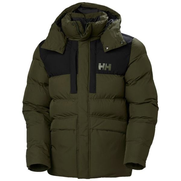 Kurtka puchowa Helly Hansen. Zielone kurtki męskie Helly Hansen, m, bez wzorów, z puchu, casualowe, bez kaptura. W wyprzedaży za 974.15 zł.