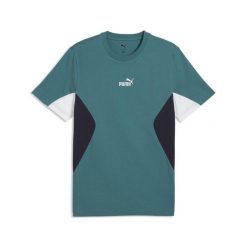 Koszulka męska Essentials z blokami kolorów PUMA. Szare t-shirty sportowe męskie Puma, m, bez ramiączek, do biegania. Za 129.00 zł.