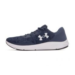 Buty Under Armour Charged Pursuit 3 Twist M 3025945-401 niebieskie. Niebieskie buty sportowe na co dzień męskie z gumy, bez zapięcia, na fitness i siłownię. Za 365.48 zł.