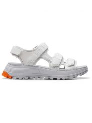 Clarks Sandały "ATL Trek Sun" w kolorze białym rozmiar: 37. Białe sandały damskie Clarks, bez wzorów, bez obcasa. Za 188.85 zł.