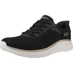 Buty SKECHERS BOBS SQUAD CHAOS Czarny. Czarne obuwie trekkingowe damskie Skechers. Za 366.99 zł.