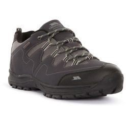 Trespass Finley Low Cut buty trekkingowe wodoodporne i oddychające. Czarne buty trekkingowe męskie Trespass, z materiału, przed kostkę, bez zapięcia, trekkingowe. Za 281.17 zł.