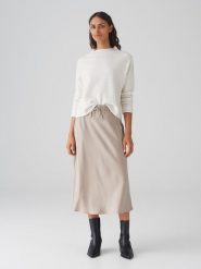 OPUS Sweter w kolorze białym rozmiar: 36. Białe golfy damskie Opus, z wełny, bez kołnierzyka. Za 226.77 zł.