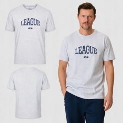 T-SHIRT MĘSKI 4F KOSZULKA SPORTOWA Z NADRUKIEM BAWEŁNIANA M3326 SS26. Szare t-shirty sportowe męskie 4f, m, z bawełny, bez ramiączek, na fitness i siłownię. Za 181.97 zł.