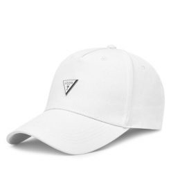Czapka z daszkiem Guess. Białe czapki męskie Guess, z aplikacjami. Za 169.99 zł.
