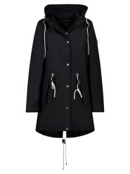 Geographical Norway Parka "Cumi" w kolorze czarnym rozmiar: M. Czarne parki damskie Geographical Norway, m, z aplikacjami. Za 241.56 zł.