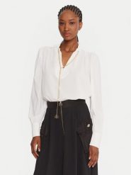 Rinascimento Bluzka CFC0125721003 Biały Regular Fit. Białe bluzki damskie RINASCIMENTO, xs, bez wzorów, z syntetyku, bez ramiączek. Za 429.99 zł.