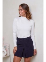 Soft Cashmere Sweter w kolorze białym rozmiar: 34/36. Białe golfy damskie Soft Cashmere, bez wzorów, z kaszmiru, bez ramiączek. Za 103.72 zł.