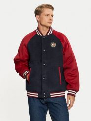 Tommy Jeans Kurtka bomber DM0DM19631 Granatowy Regular Fit. Niebieskie kurtki męskie Tommy Jeans, m, bez wzorów, z jeansu, bez kaptura. Za 759.99 zł.
