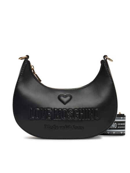 LOVE MOSCHINO Torebka JC4219PP0MKF0000 Czarny. Czarne listonoszki damskie Love Moschino, bez wzorów, ze skóry, bez dodatków. Za 529.99 zł.