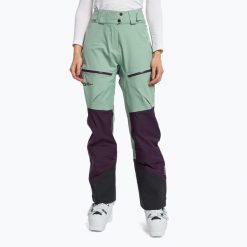 Spodnie skiturowe damskie Jack Wolfskin Alpspitze 3L. Zielone spodnie dresowe damskie Jack Wolfskin, bez wzorów, sportowe. Za 949.99 zł.