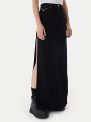 Tommy Jeans Spódnica jeansowa DW0DW22119 Czarny Regular Fit. Czarne spódniczki damskie Tommy Jeans, bez wzorów, z bawełny. Za 449.99 zł.