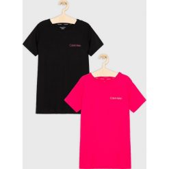 Calvin Klein Underwear - T-shirt dziecięcy 128-176 cm (2 pack). Czerwone koszulki dziewczęce Calvin Klein Underwear, bez wzorów, z bawełny, bez ramiączek. Za 129.90 zł.