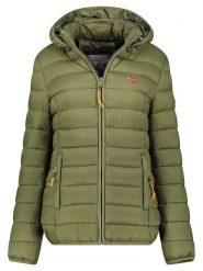 Geographical Norway Kurtka pikowana "Atikolor" w kolorze zielonym rozmiar: L. Zielone kurtki damskie Geographical Norway, l, bez wzorów, bez kaptura. Za 169.67 zł.