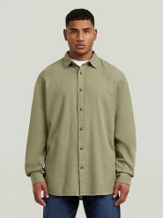 G-Star Koszula - Regular fit - w kolorze khaki rozmiar: L. Brązowe koszule męskie G-Star, l, bez wzorów, z bawełny, bez kołnierzyka, bez ramiączek. Za 174.95 zł.