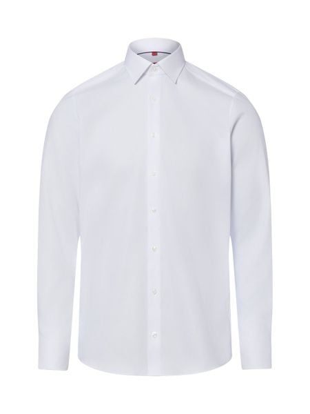 Finshley & Harding koszula biznesowa Mężczyźni Slim Fit Bawełna (100%) biały, 42. Białe koszule męskie Finshley & Harding, m, bez wzorów, z bawełny, bez kołnierzyka, bez ramiączek. Za 229.95 zł.