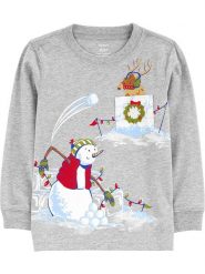 Carter's Bluza w kolorze szarym rozmiar: 86/92. Szare bluzy i bluzki niemowlęce Carter´s, bez wzorów, bez ramiączek, bez kaptura. Za 48.28 zł.