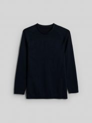 4F Bielizna termoaktywna bezszwowa (góra) męska - granatowa L/XL. Niebieskia bielizna termoaktywna męska 4f, l, bez wzorów, z materiału. Za 149.99 zł.