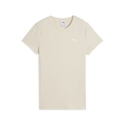 Damska koszulka prążkowana ESS ELEVATED PUMA Alpine Snow White. Białe t-shirty damskie Puma, xs, bez wzorów, prążkowane, bez kołnierzyka. Za 178.00 zł.