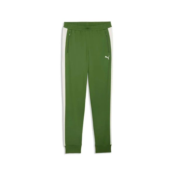 Spodnie do biegania Puma T7 Foundation. Zielone spodnie sportowe męskie Puma, z dresówki. Za 236.50 zł.