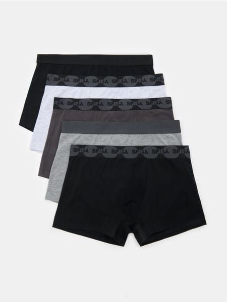Bawełniane bokserki classic 5 pack - wielobarwny. Bokserki męskie Sinsay, bez wzorów, z bawełny. W wyprzedaży za 29.99 zł.