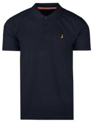 Klasyczna Męska Koszulka POLO - Brave Soul - Granatowa. Niebieskie koszulki polo męskie Brave Soul, na lato, m, bez wzorów, z bawełny, bez ramiączek. Za 59.00 zł.