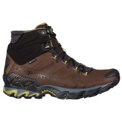 Buty trekkingowe męskie La Sportiva Ultra Raptor Ii Mid Nubuckleder Gtx. Brązowe buty trekkingowe męskie La Sportiva, na jesień, z materiału, za kostkę, bez zapięcia. Za 1,108.00 zł.