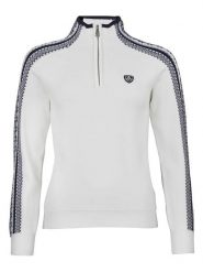 Peak Mountain Sweter "Adomino" w kolorze kremowym rozmiar: L. Brązowe golfy damskie Peak Mountain, l, bez wzorów, bez ramiączek. Za 239.45 zł.