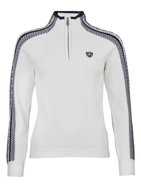 Peak Mountain Sweter "Adomino" w kolorze kremowym rozmiar: S. Brązowe golfy damskie Peak Mountain, s, bez wzorów, bez ramiączek. Za 244.45 zł.