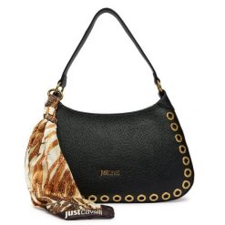 Torebka Just Cavalli. Czarne torebki klasyczne damskie Just Cavalli, bez wzorów, bez dodatków. Za 759.99 zł.