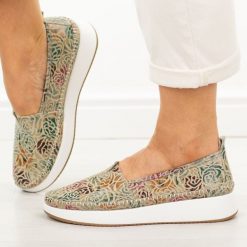 Multi skórzane półbuty damskie Filippo Dp4555/26. Żółte półbuty damskie Filippo, bez wzorów, z jeansu, casualowe, bez obcasa. Za 219.00 zł.