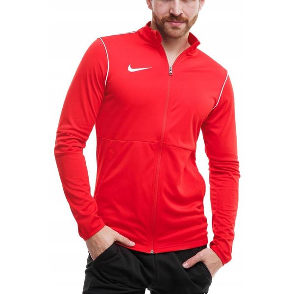Bluza Męska Rozpinana Nike Dri-FIT Park 20 Sportowa bez Kaptura roz. XXL. Czerwone bluzy sportowe męskie Nike, bez wzorów, sportowe, bez kołnierzyka, bez ramiączek. Za 113.99 zł.