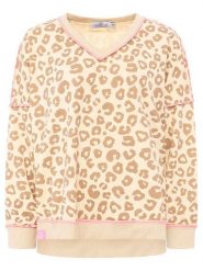 Zwillingsherz Bluza "Soft Leo" w kolorze beżowym rozmiar: L/XL. Brązowe bluzy bez kaptura damskie Zwillingsherz, l. Za 187.52 zł.