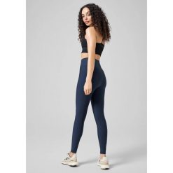 Legginsy Damskie Fitness Casall Z Wysokim Stanem. Niebieskie legginsy damskie Casall, l, bez wzorów, z materiału. Za 199.00 zł.