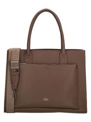 Charm Torebka w kolorze brązowym - 40 x 32 x 13 cm rozmiar: onesize. Brązowe torby na laptopa damskie Charm, bez wzorów, z materiału. Za 175.26 zł.