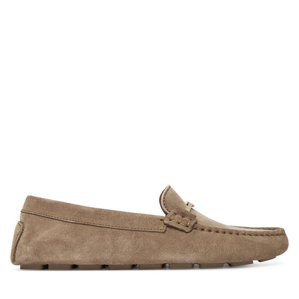 Mokasyny BOSS. Brązowe mokasyny damskie Boss. Za 539.99 zł.