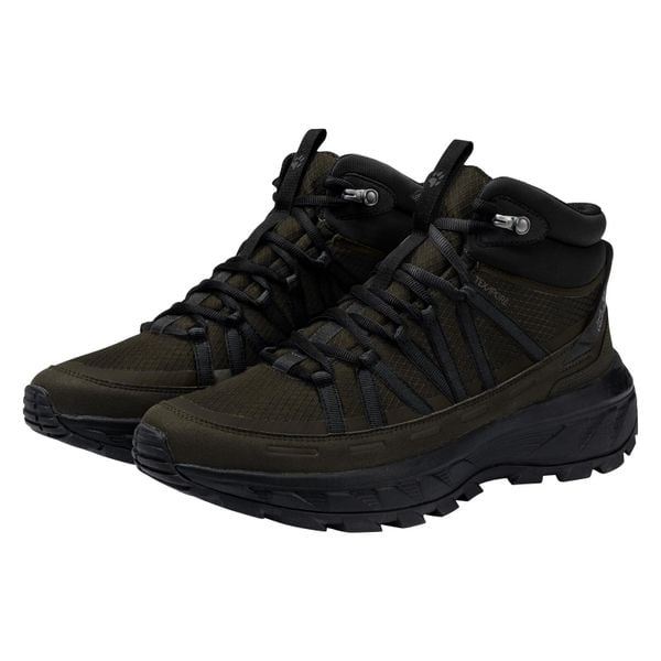 Buty trekkingowe męskie Jack Wolfskin A65576E0205. Zielone buty trekkingowe męskie Jack Wolfskin, na zimę, z materiału, za kostkę, bez zapięcia, trekkingowe. Za 629.99 zł.