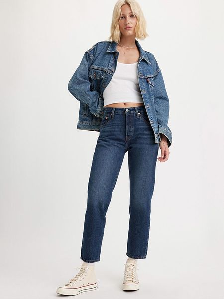 Levi's Dżinsy - Regular fit - w kolorze granatowym rozmiar: W29/L28. Niebieskie jeansy damskie Levi's. Za 193.70 zł.