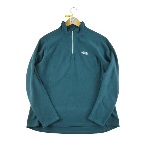 Second life - Kobaltowy polarowy sweter damski TNF - Stan dobry. Niebieskie swetry klasyczne damskie The North Face, z polaru, bez kołnierzyka. Za 105.71 zł.