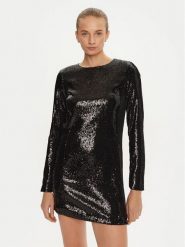 Marella Sukienka koktajlowa Orda 2423626122 Czarny Slim Fit. Czarne sukienki damskie Marella, bez wzorów, z syntetyku, wizytowe, bez kołnierzyka, bez ramiączek. Za 749.99 zł.