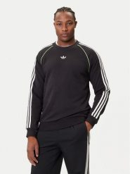 Adidas Bluza adicolor Piping JW5918 Czarny Regular Fit. Czarne bluzy bez kaptura męskie Adidas, m, z bawełny. Za 219.99 zł.