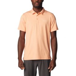 Koszulka polo z krótkim rękawem męska Tech Trail Polo Shirt. Brązowe koszulki polo męskie Columbia, m, bez wzorów, z elastanu, bez ramiączek. Za 139.99 zł.