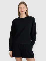 4F Bluza w kolorze czarnym rozmiar: M. Czarne bluzy bez kaptura damskie 4f, m. Za 83.42 zł.