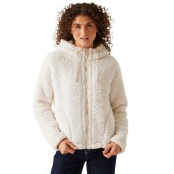 Damska Bluza Polarowa Z Kapturem Zelpha. Brązowe bluzy z kapturem damskie Regatta, na zimę, s, z materiału. Za 59.99 zł.