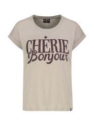 Eight2Nine Koszulka w kolorze beżowym rozmiar: M. Brązowe t-shirty damskie Eight2Nine, m, bez wzorów, z bawełny, bez kołnierzyka. Za 70.24 zł.