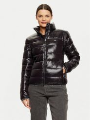 Tommy Jeans Kurtka zimowa Essential DW0DW19312 Czarny Regular Fit. Czarne kurtki damskie Tommy Jeans, na zimę, m, bez wzorów, z jeansu, bez kaptura. Za 699.99 zł.