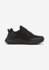 Czarne Buty Sportowe w Typie Trekkingowych Sznurowane Taivonna. Czarne buty sportowe na co dzień męskie Born2be, z materiału, bez zapięcia. Za 169.99 zł.